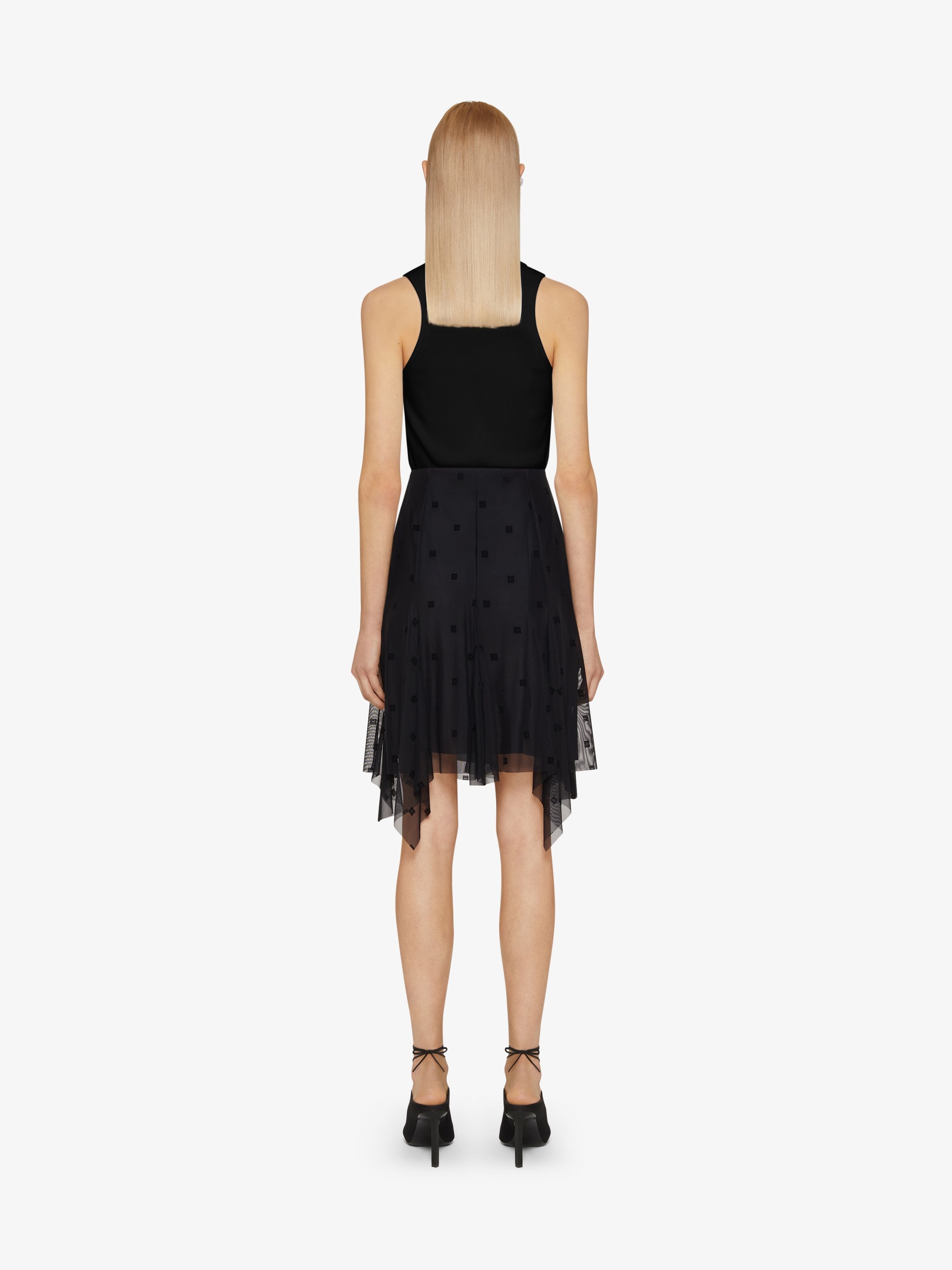 PLEATED SKIRT IN 4G TULLE - 4