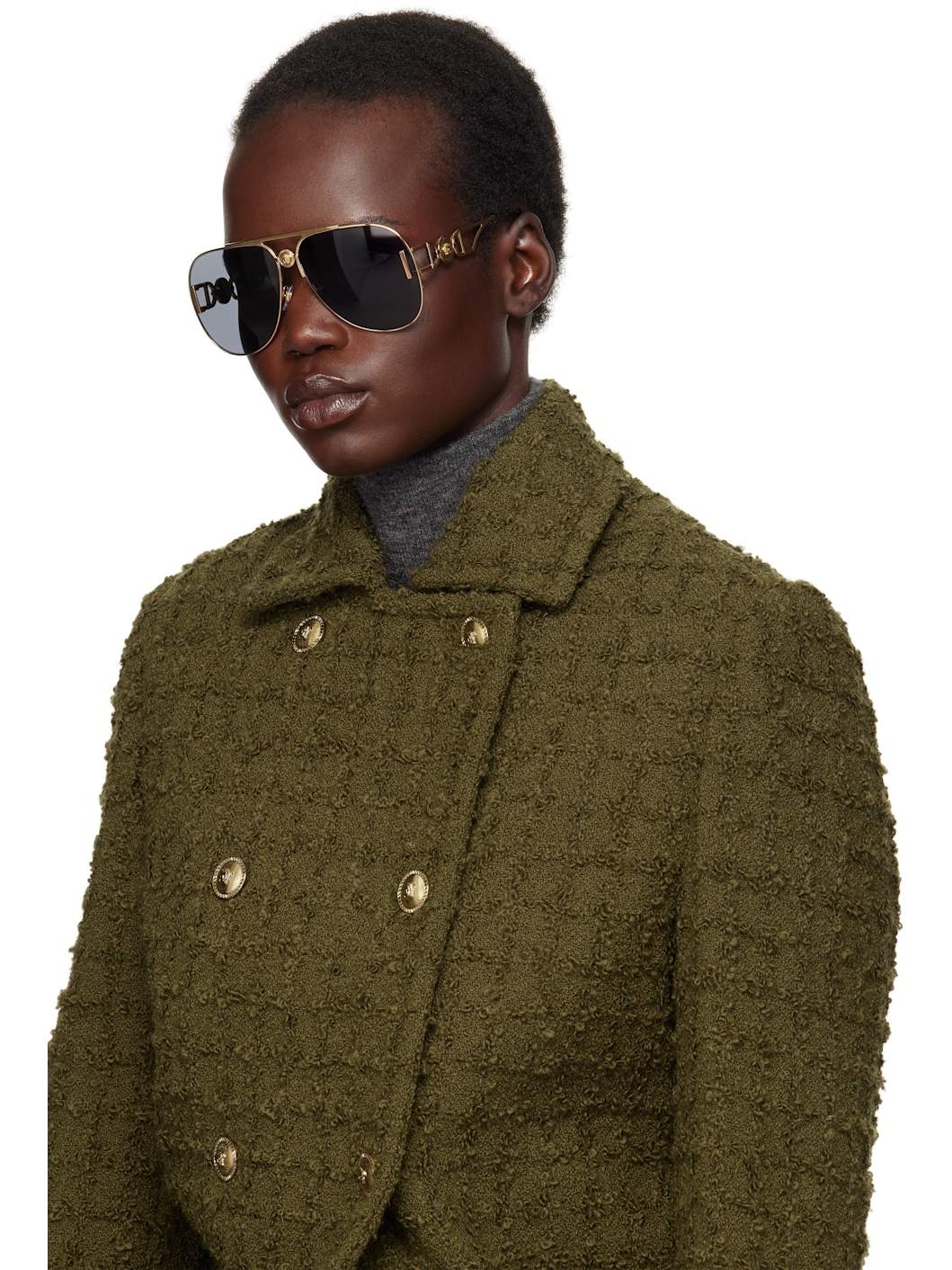 Gold Medusa '95 Pilot Sunglasses - 4