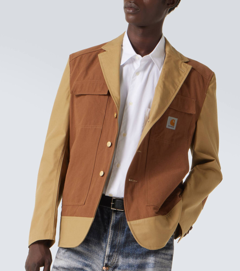Junya Watanabe 남자 x Carhartt 면 화포 오리 재킷 5