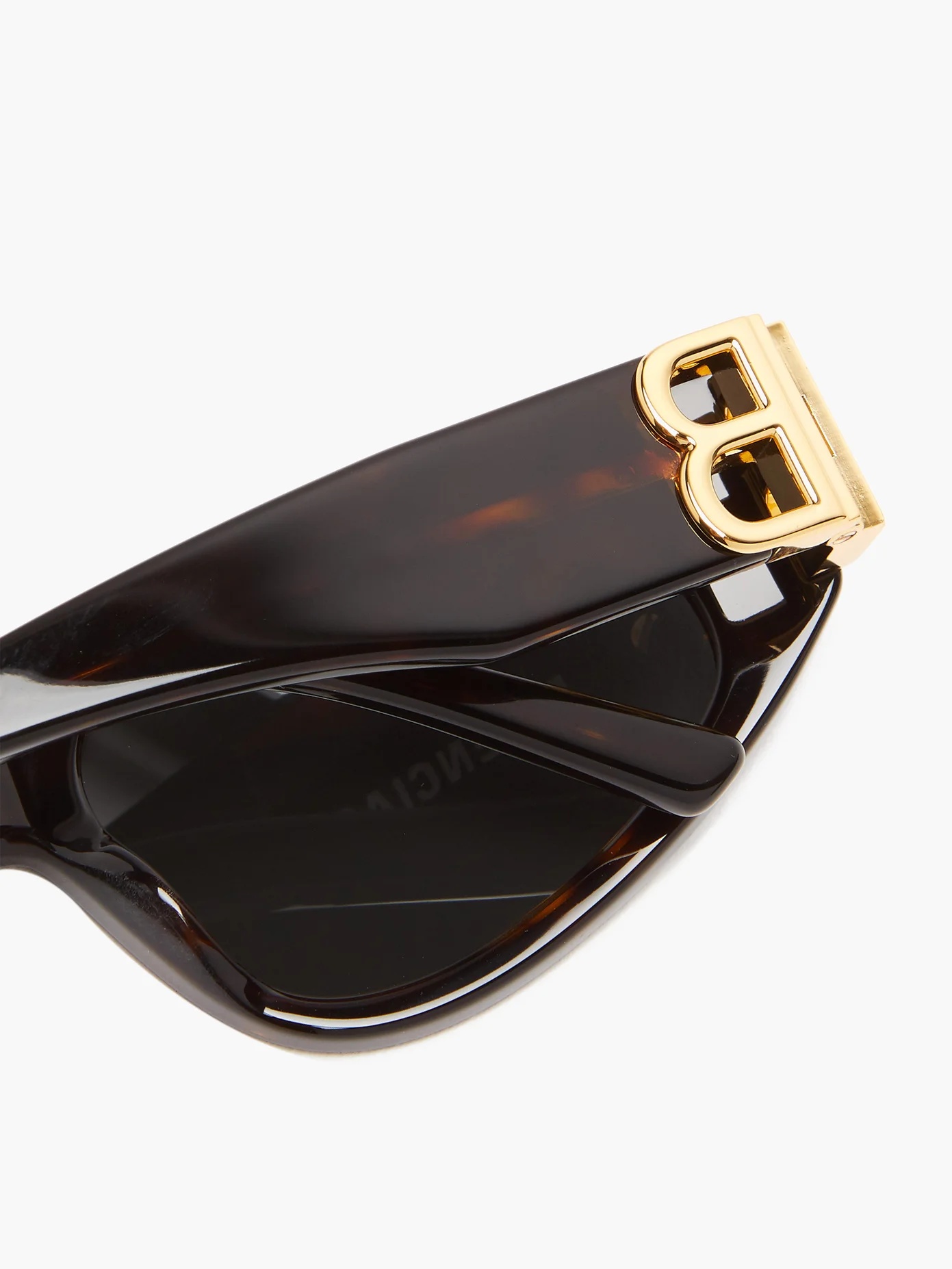 Oval tortoiseshell-acetate sunglasses - 4