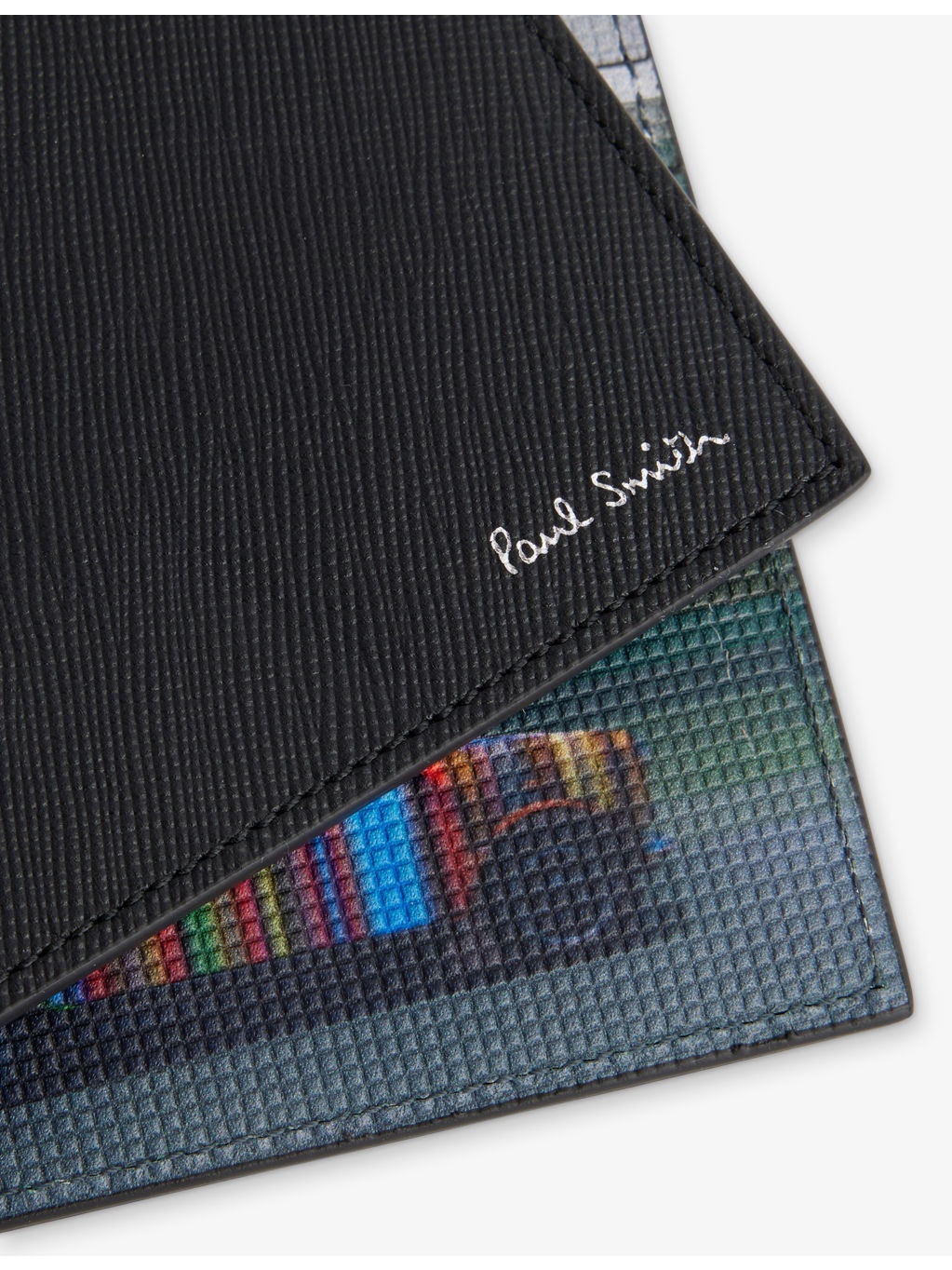Billfold Foiled-Branding Leather Wallet - 2