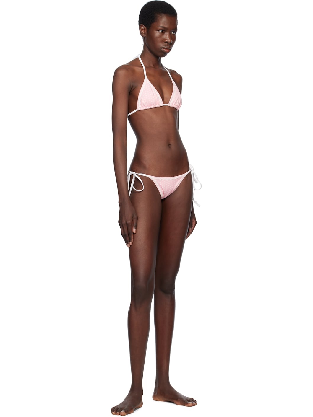 Pink Mackenzie Cheeky String Bikini Bottom - 4