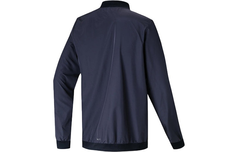 adidas Men's adidas Logo Alphabet Printing Jacket Blue DW8065 outlook