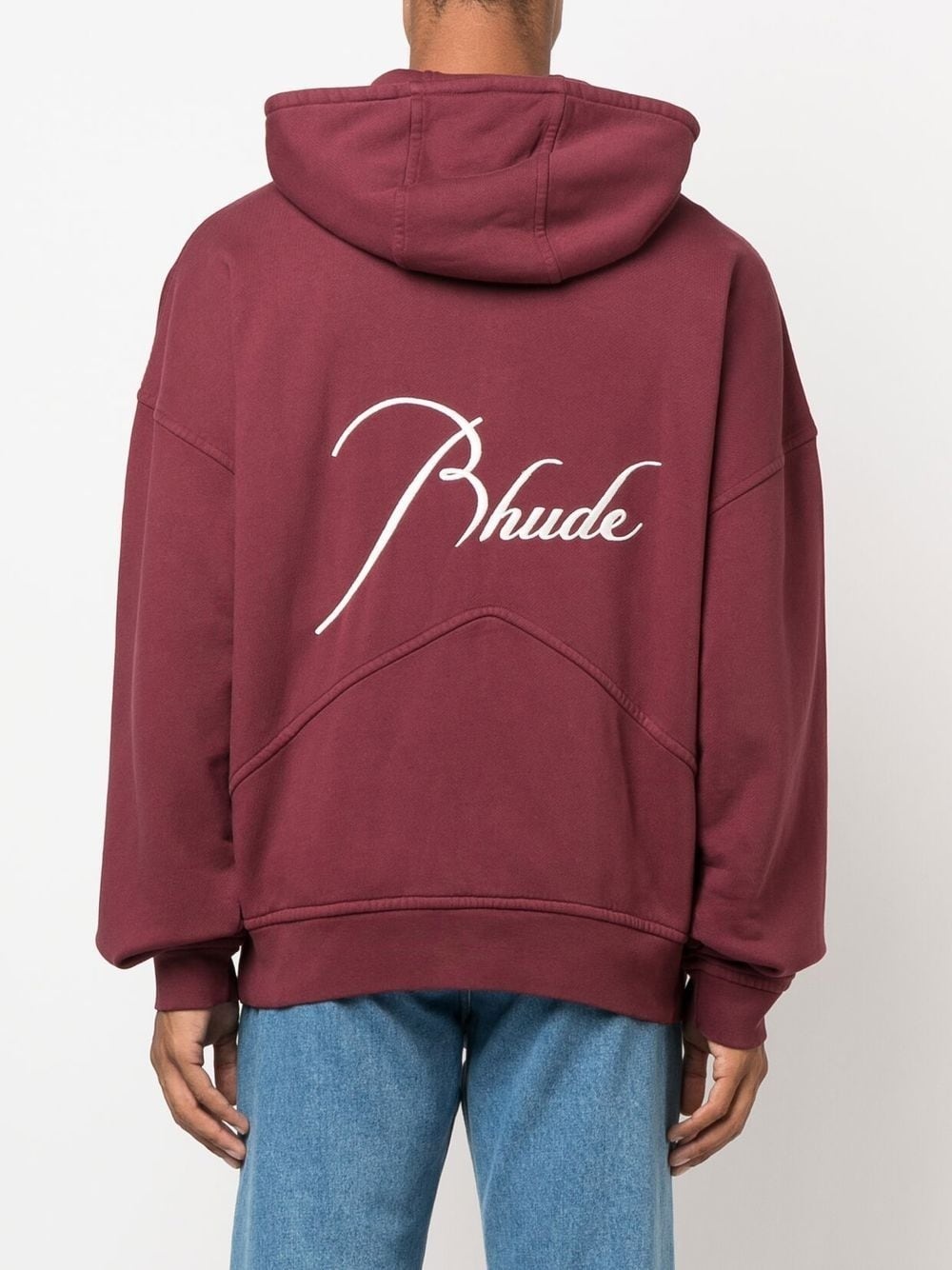 logo-embroidered zipped hoodie - 4