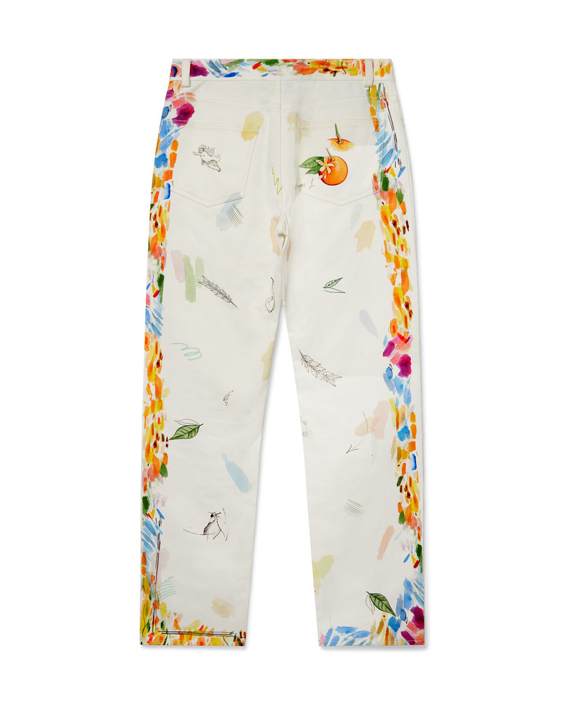 CASABLANCA Work In Progress Printed Straight Leg Jeans outlook