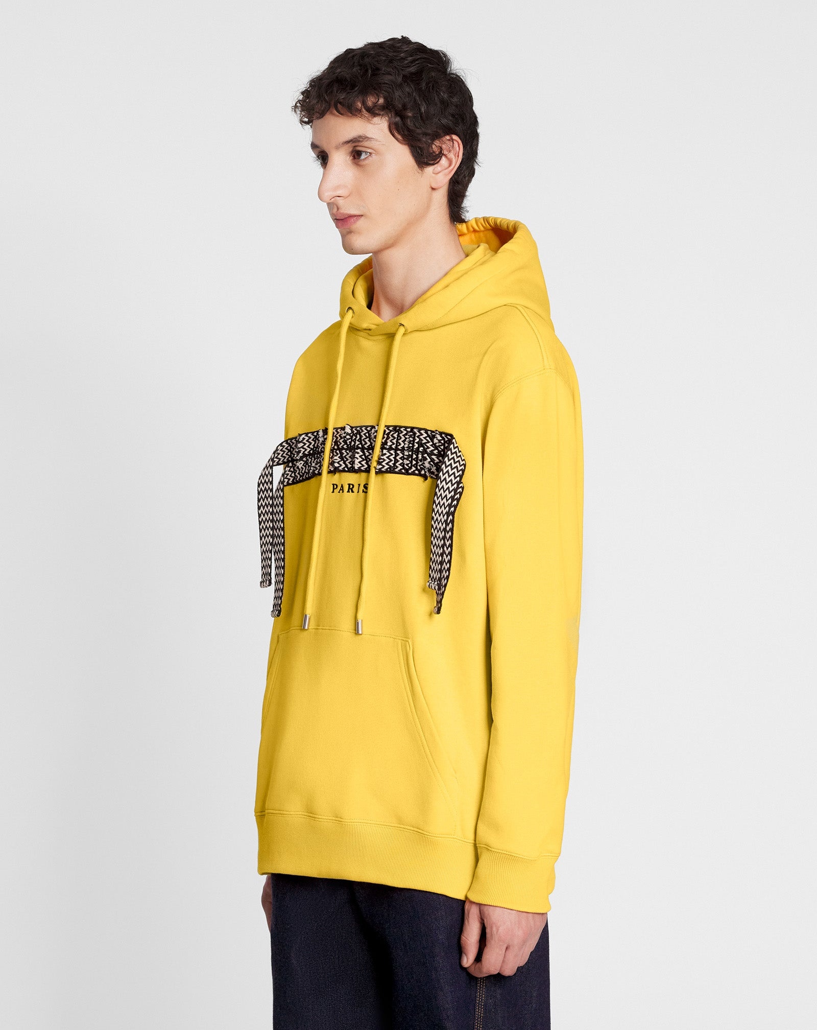 OVERSIZED EMBROIDERED LANVIN CURB LACE HOODIE - 3