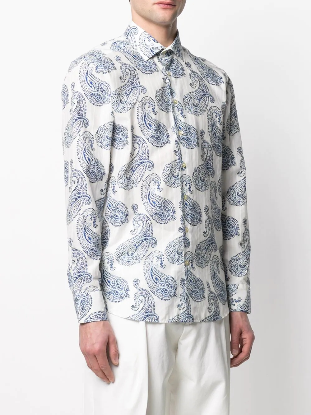 paisley print cotton shirt - 3