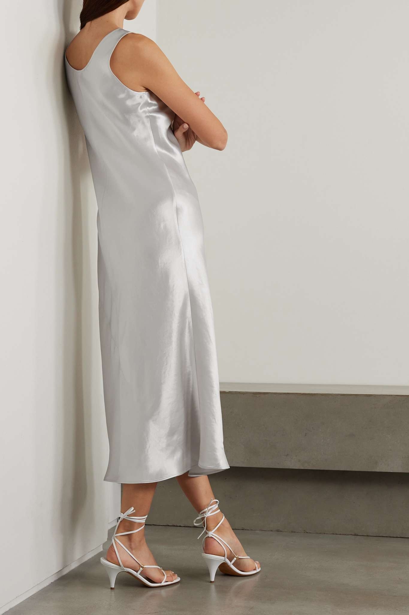 Max Mara Leisure Talete satin midi dress | netaporter