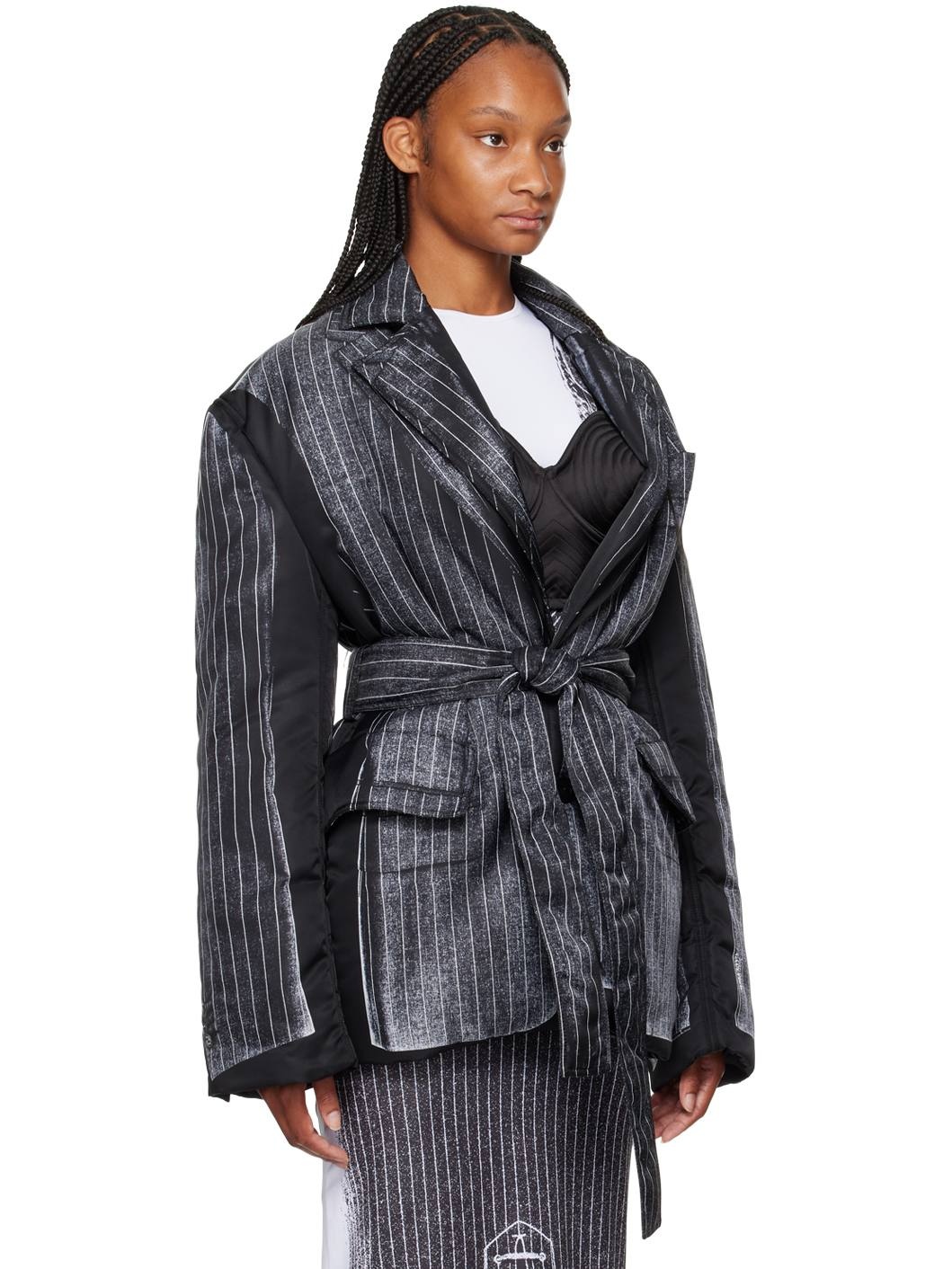 Black Insulated Blazer - 2