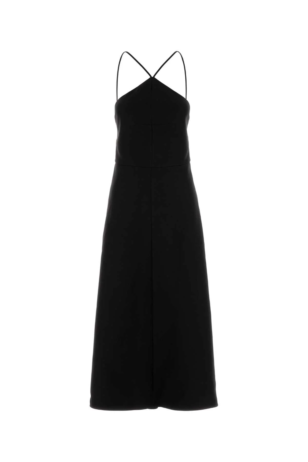 Jil Sander Women Black Silk Blend Dress - 1