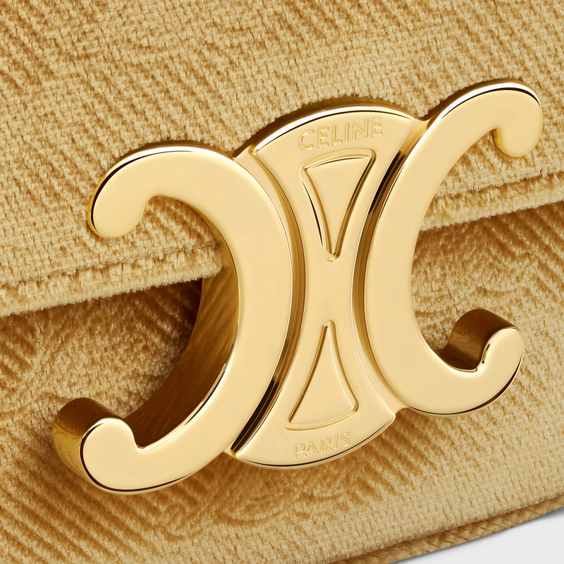 MINI CHAIN CLAUDE in VELVET WITH TRIOMPHE ALL-OVER 5