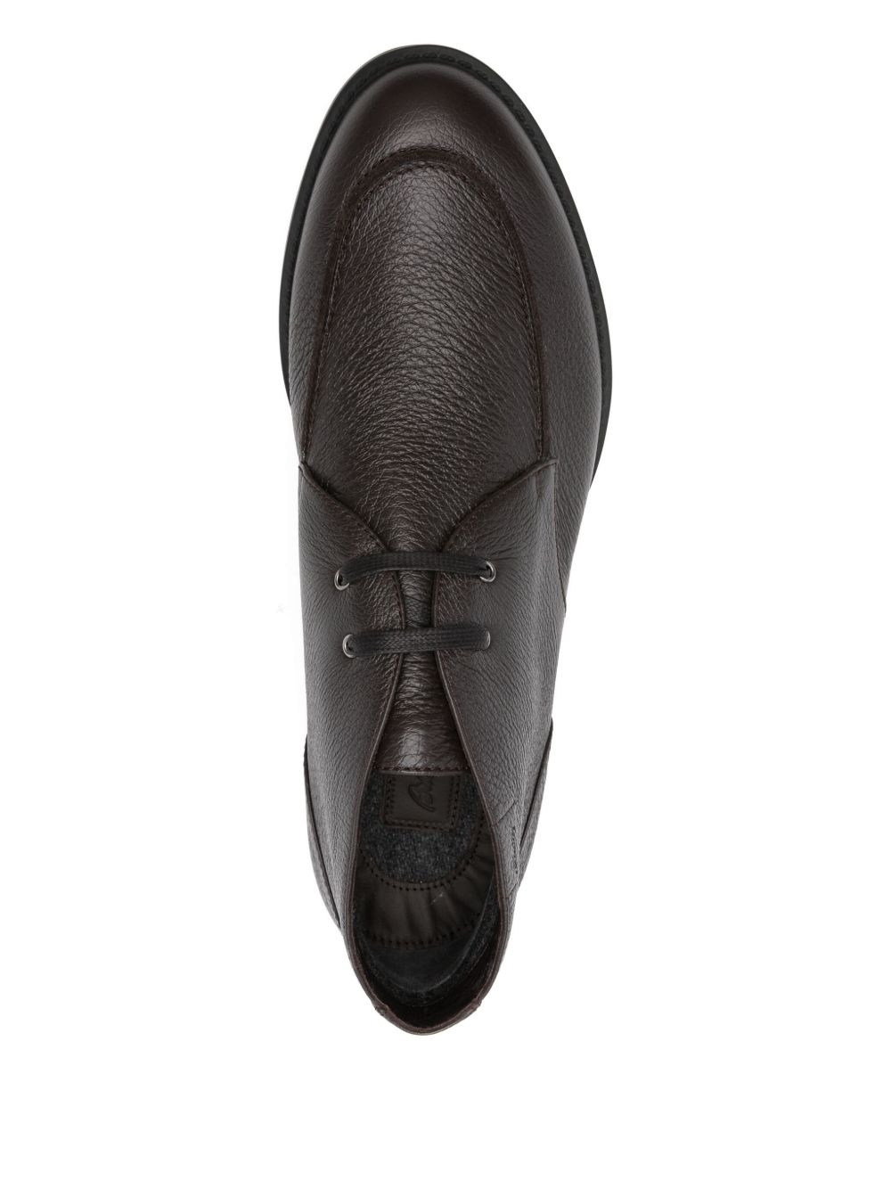 leather lace-up boots - 4