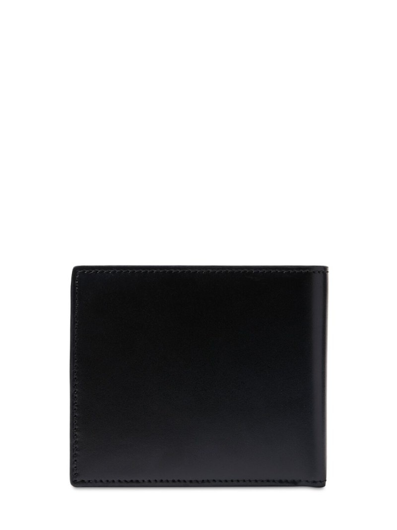 Square leather folded wallet - 3