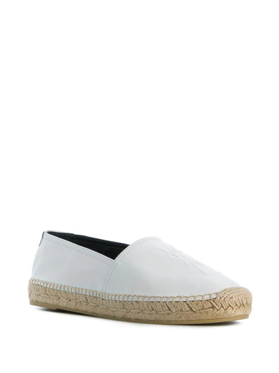 SAINT LAURENT Monogram embossed espadrilles outlook