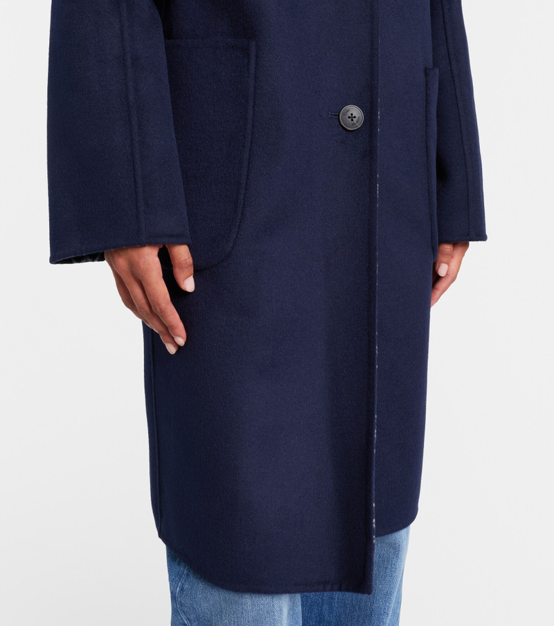 Single-breasted wool coat 5