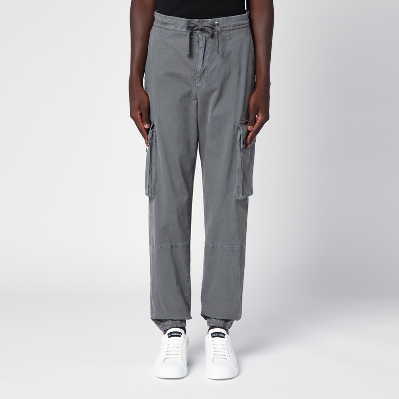 Light grey cargo trousers - 1