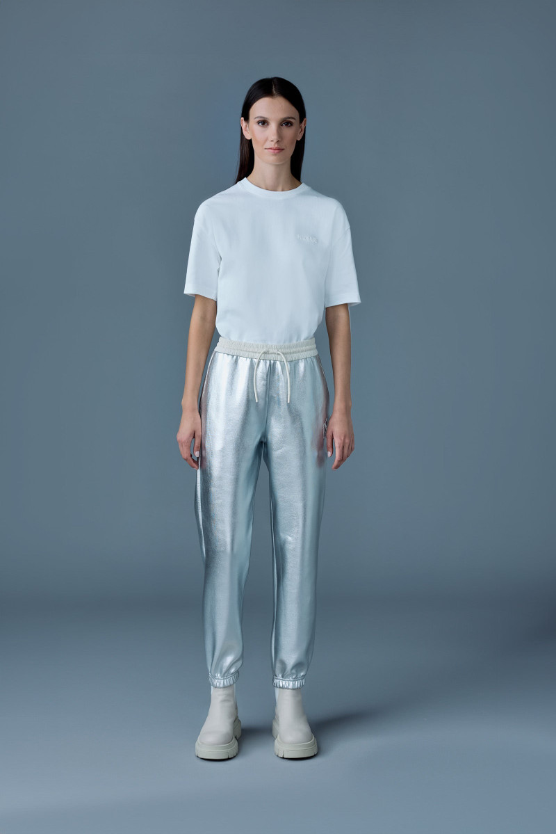 MACKAGE NEV-M Metallic finish double-face jersey sweatpants outlook