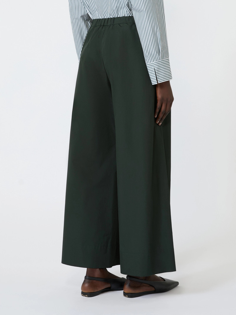 AUREO Cotton poplin jogging trousers - GREEN 4