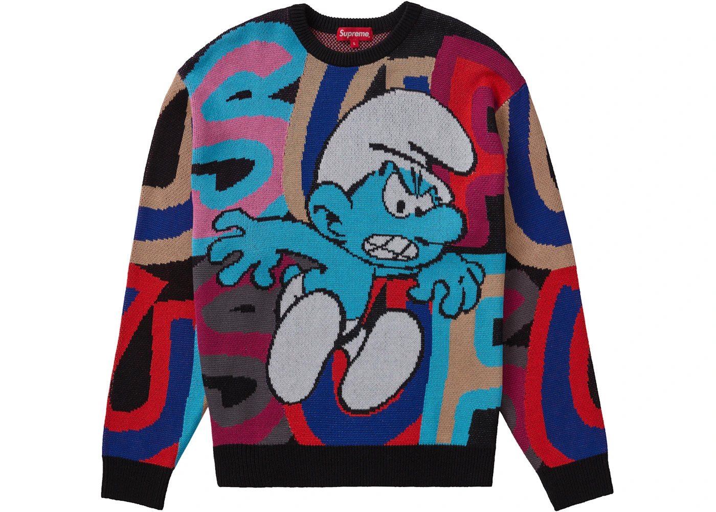 Supreme Smurfs Sweater Black - 1