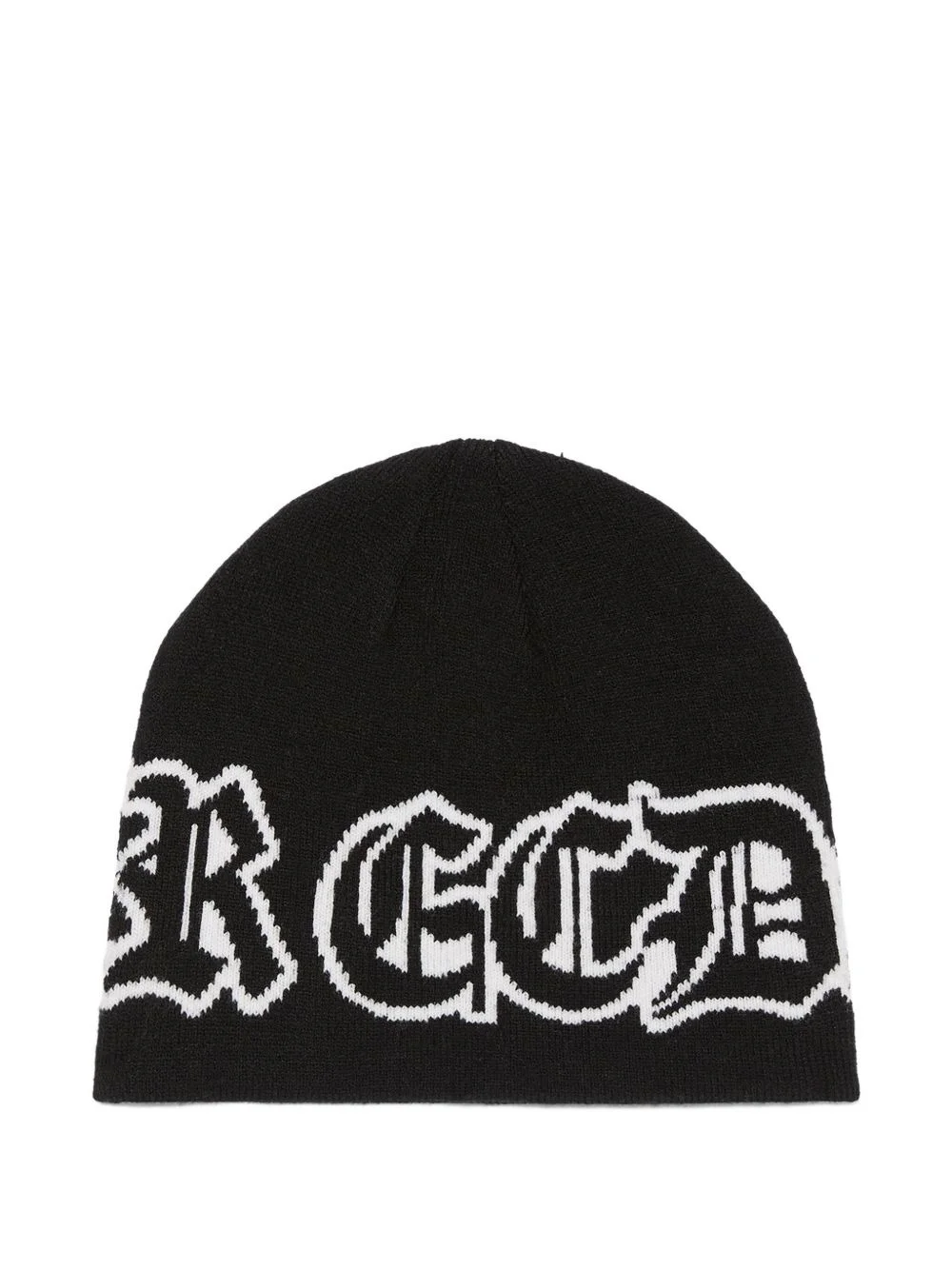 embroidered logo beanie hat - 1
