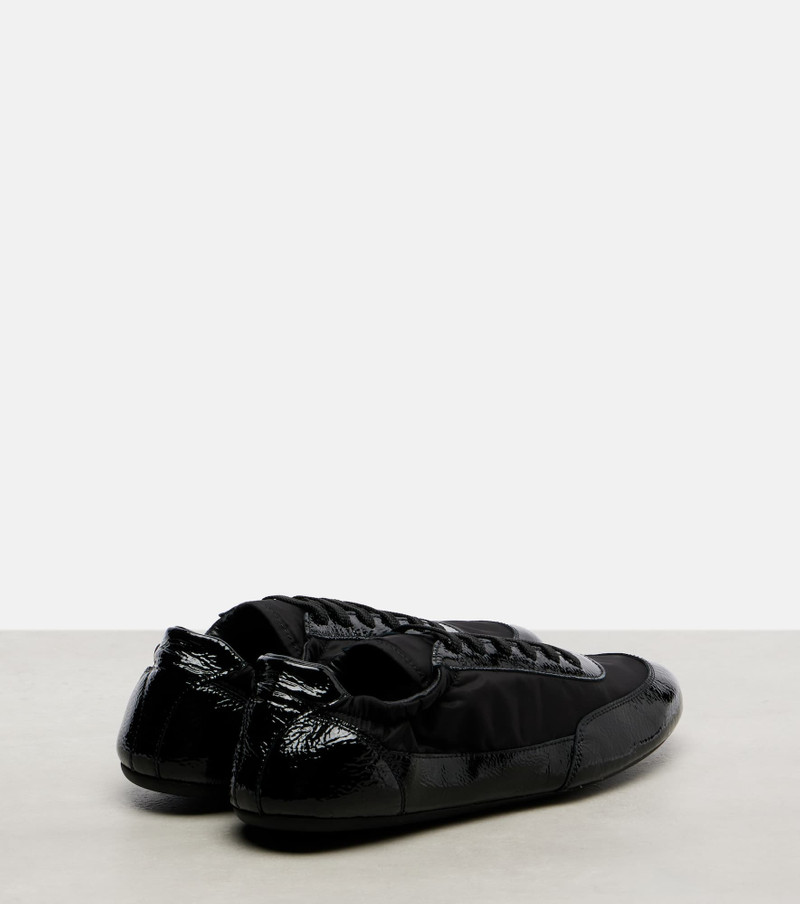 Prada Collapse Re-Nylon and leather sneakers outlook