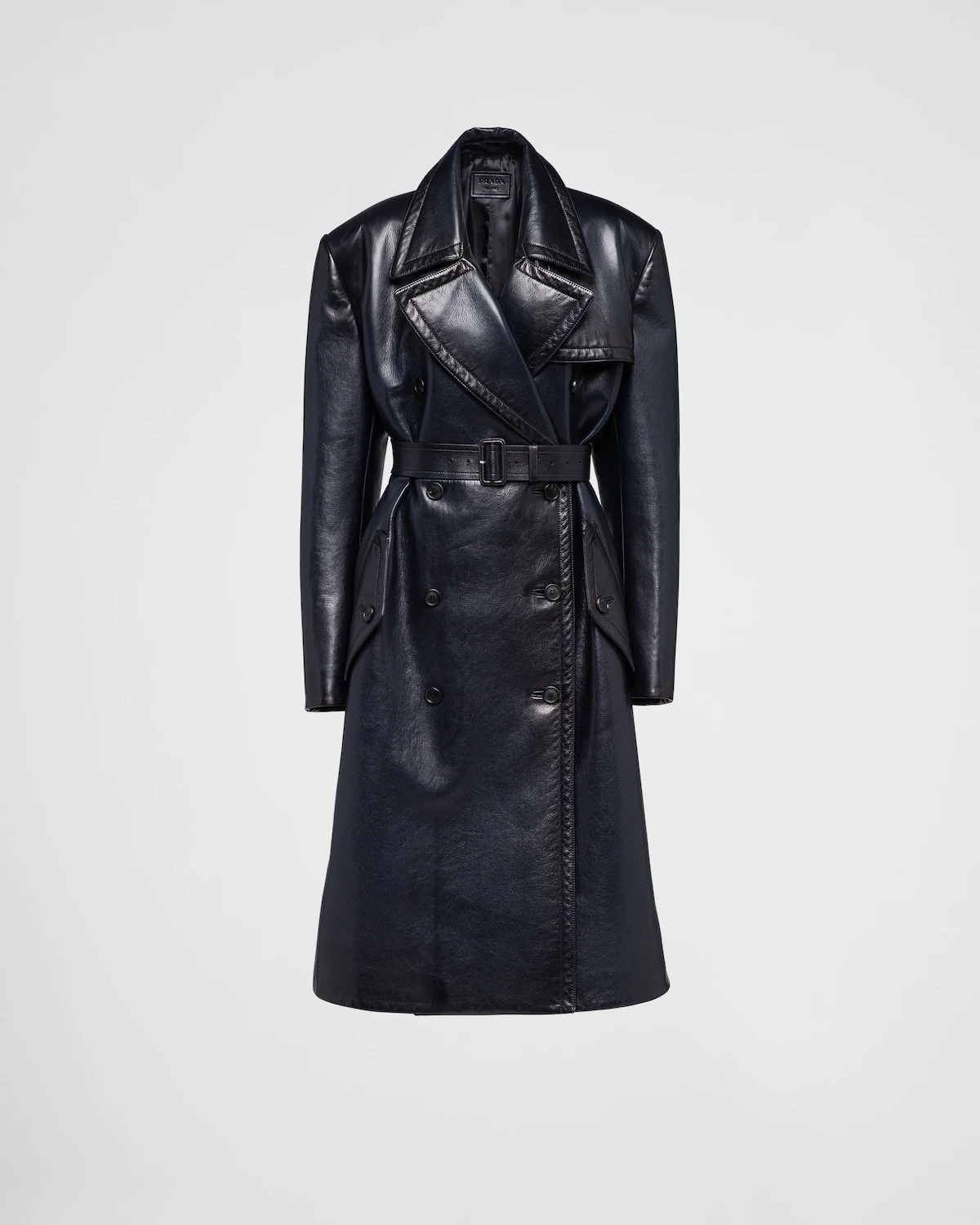 Prada leather coat best sale