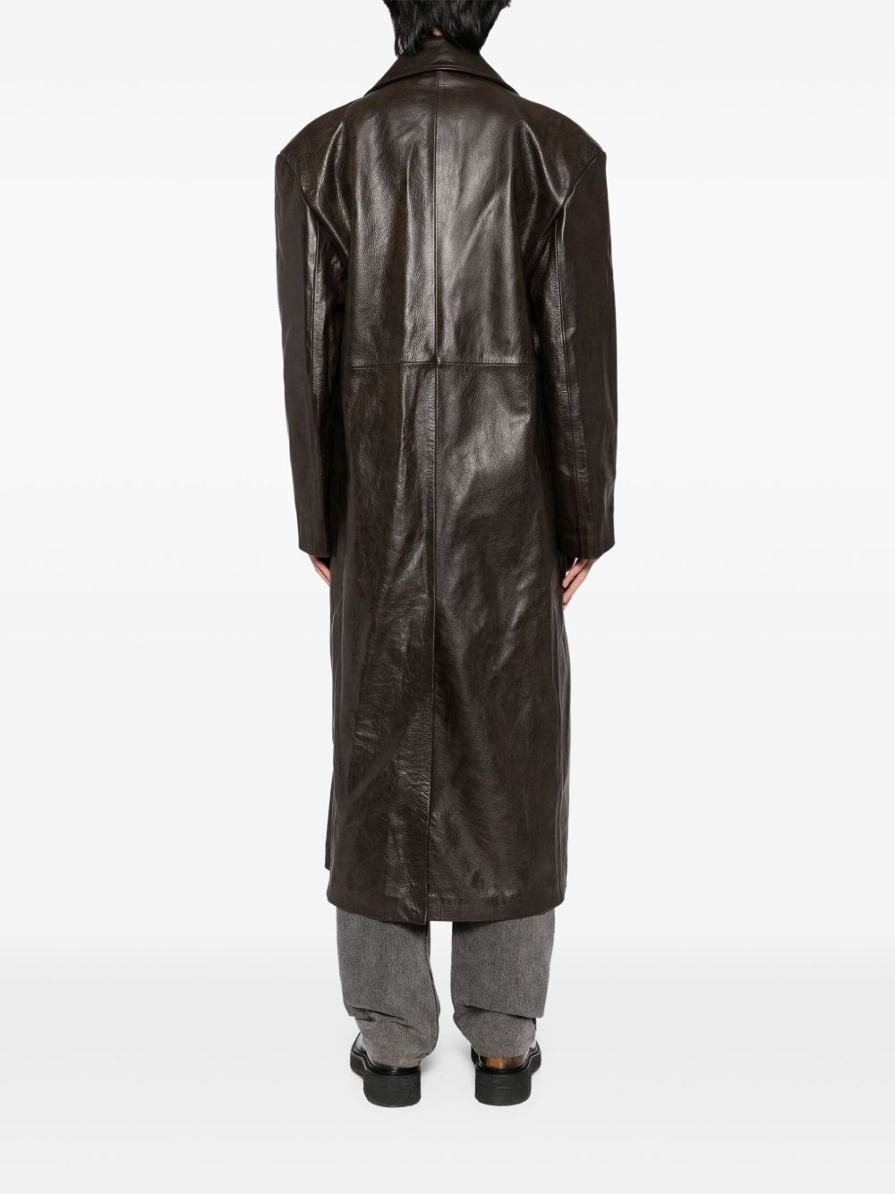 All Alone leather coat - 4
