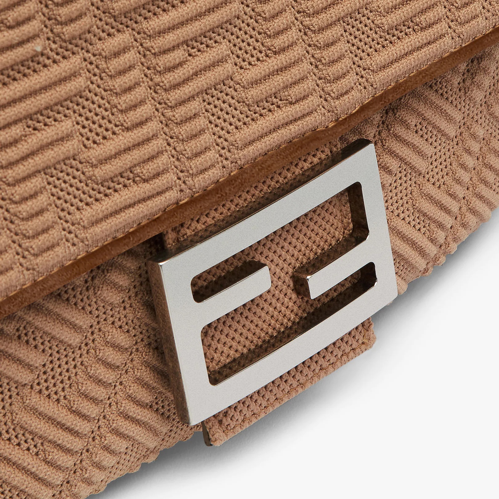Beige FF fabric bag - 5