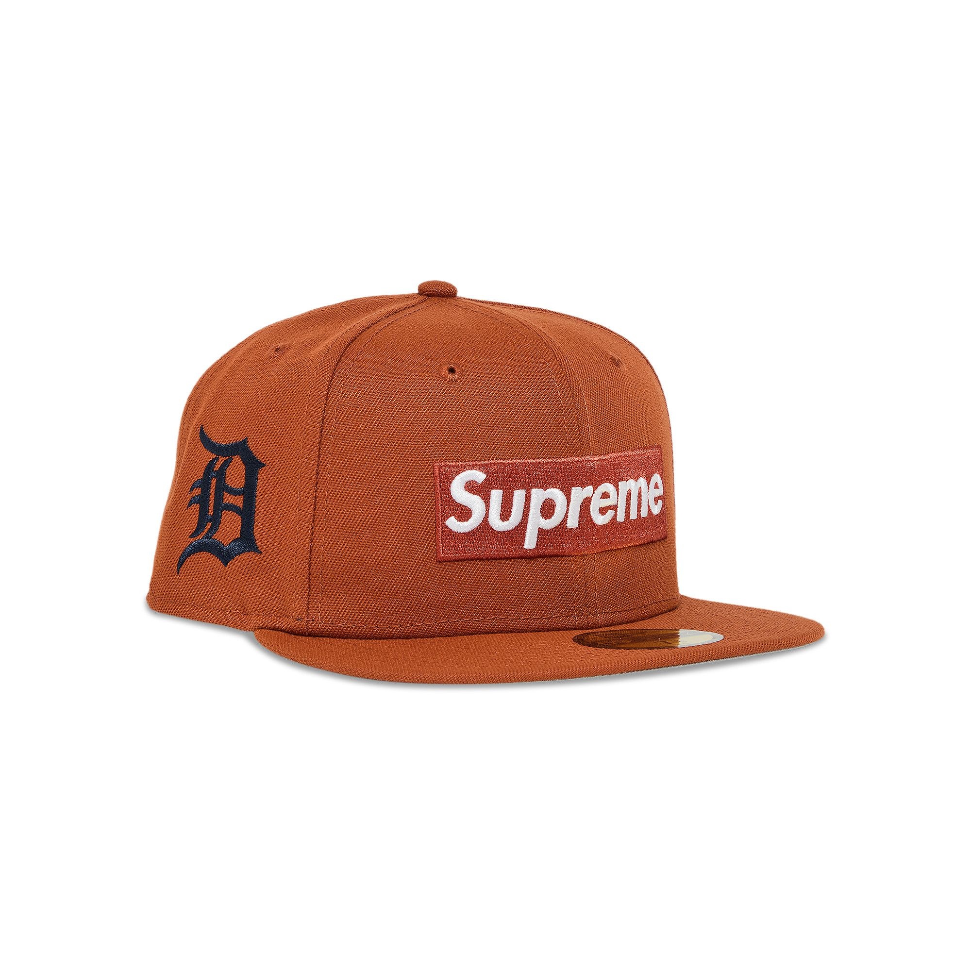 Supreme x MLB Teams Box Logo New Era 'Burnt Orange - Detroit' - 2