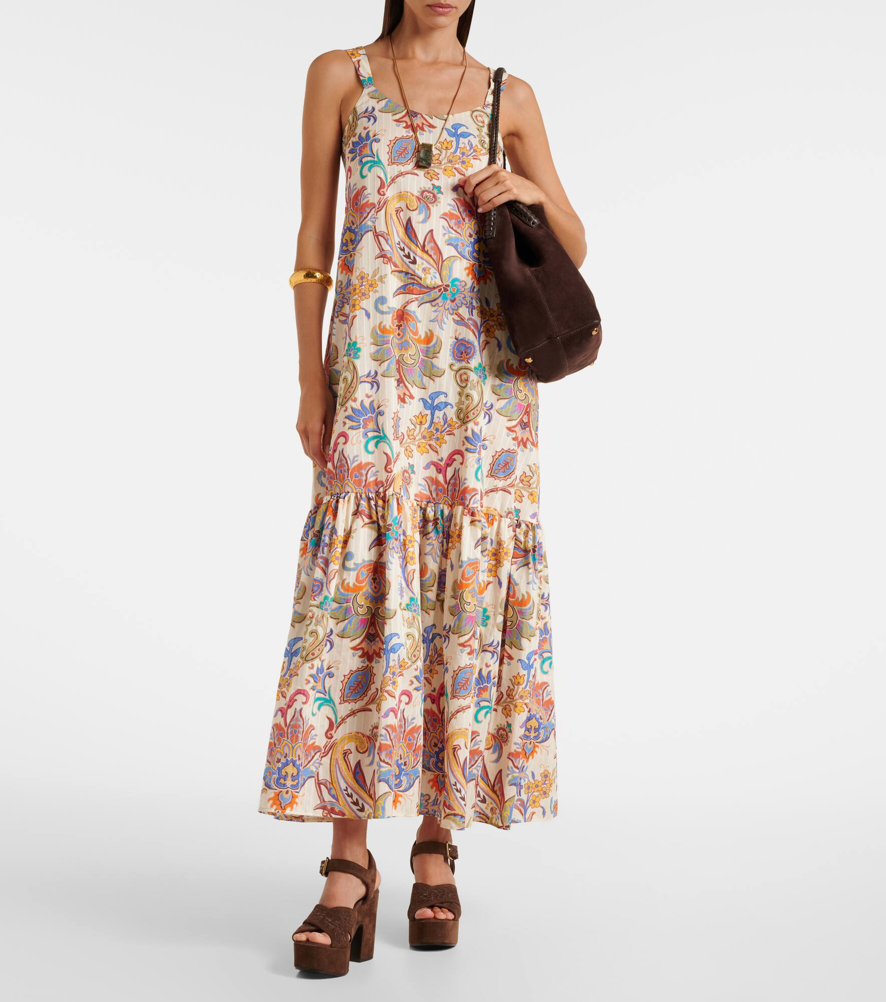 Paisley cotton maxi dress - 2