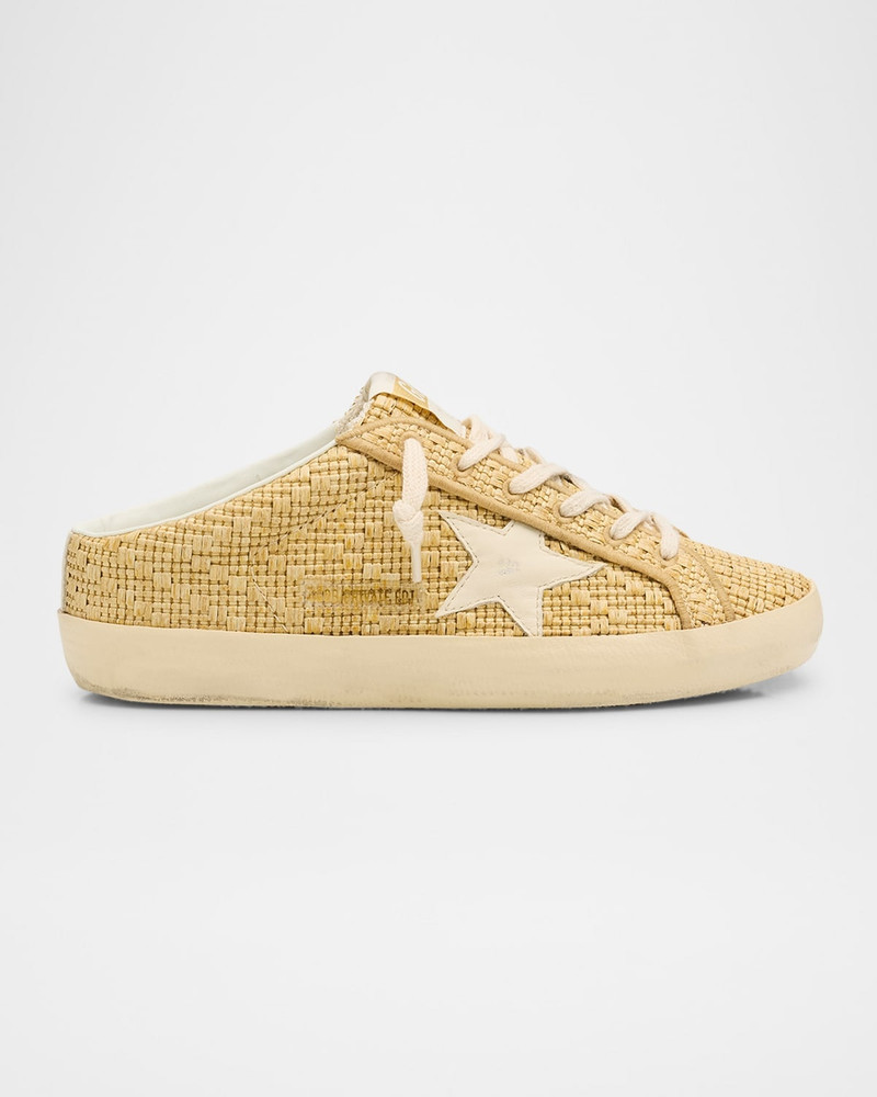 Superstar Sabot Raffia Low-Top Sneakers 1