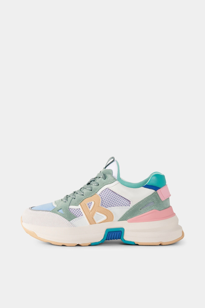 Sneaker CTP25 in Green/beige/pink 1