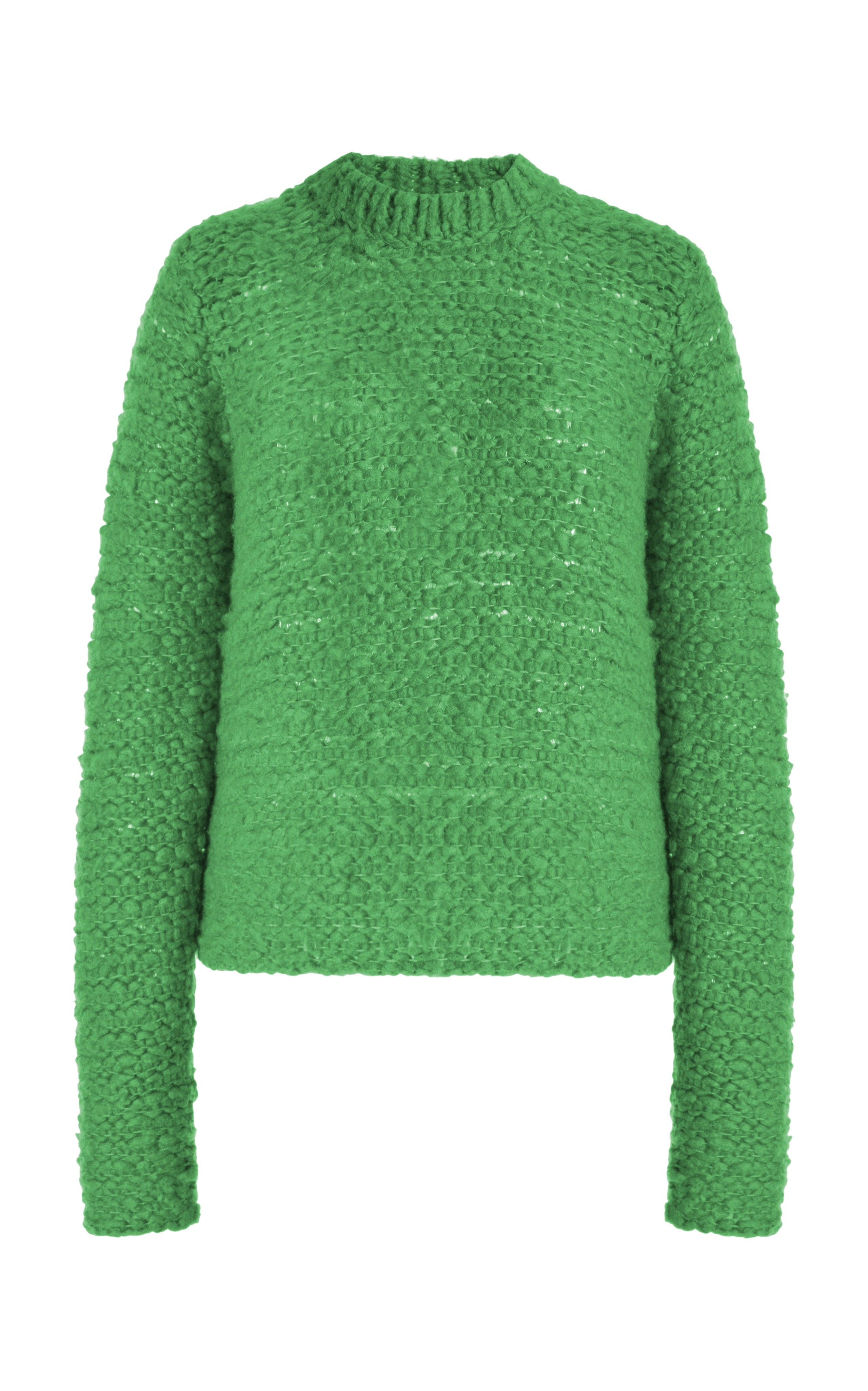Durand Knit Sweater in Periodt Green Welfat Cashmere - 1