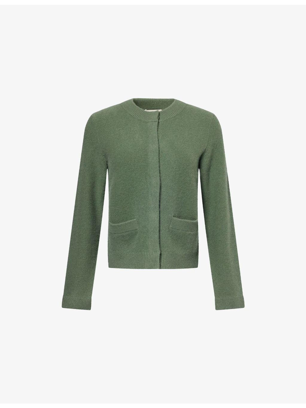 Regular-Fit Round-Neck Cashmere Cardigan - 1