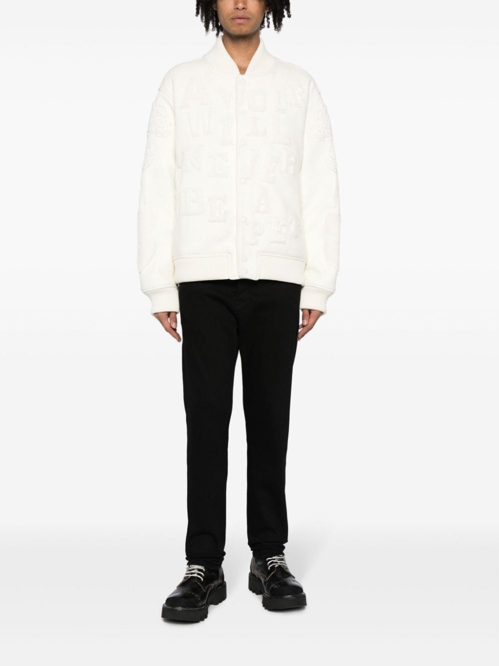 x Kamilla TolnÃ¸ patches bomber jacket - 2