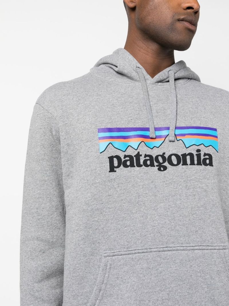 P-6 Logo Uprisal Printed Mélange Fleece-Back Jersey Hoodie - 8