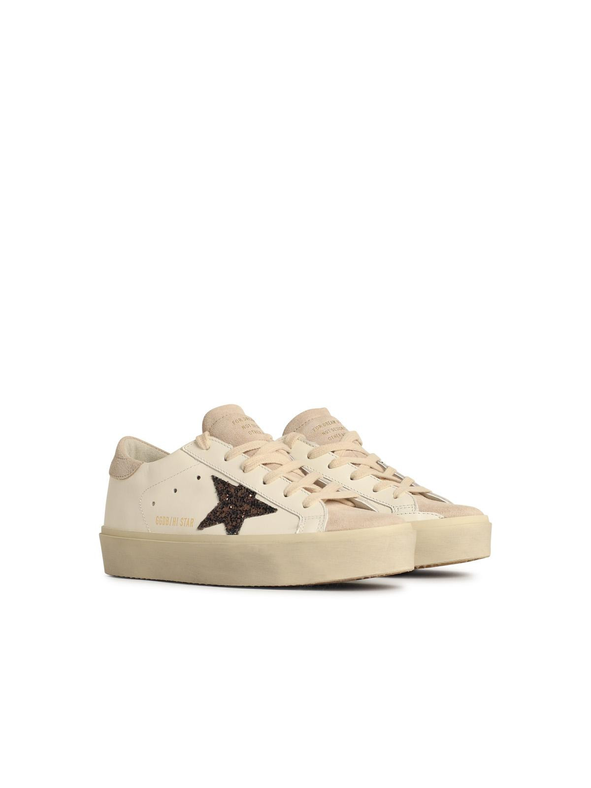 Golden Goose 'Hi Star' White Leather Sneakers Women - 2