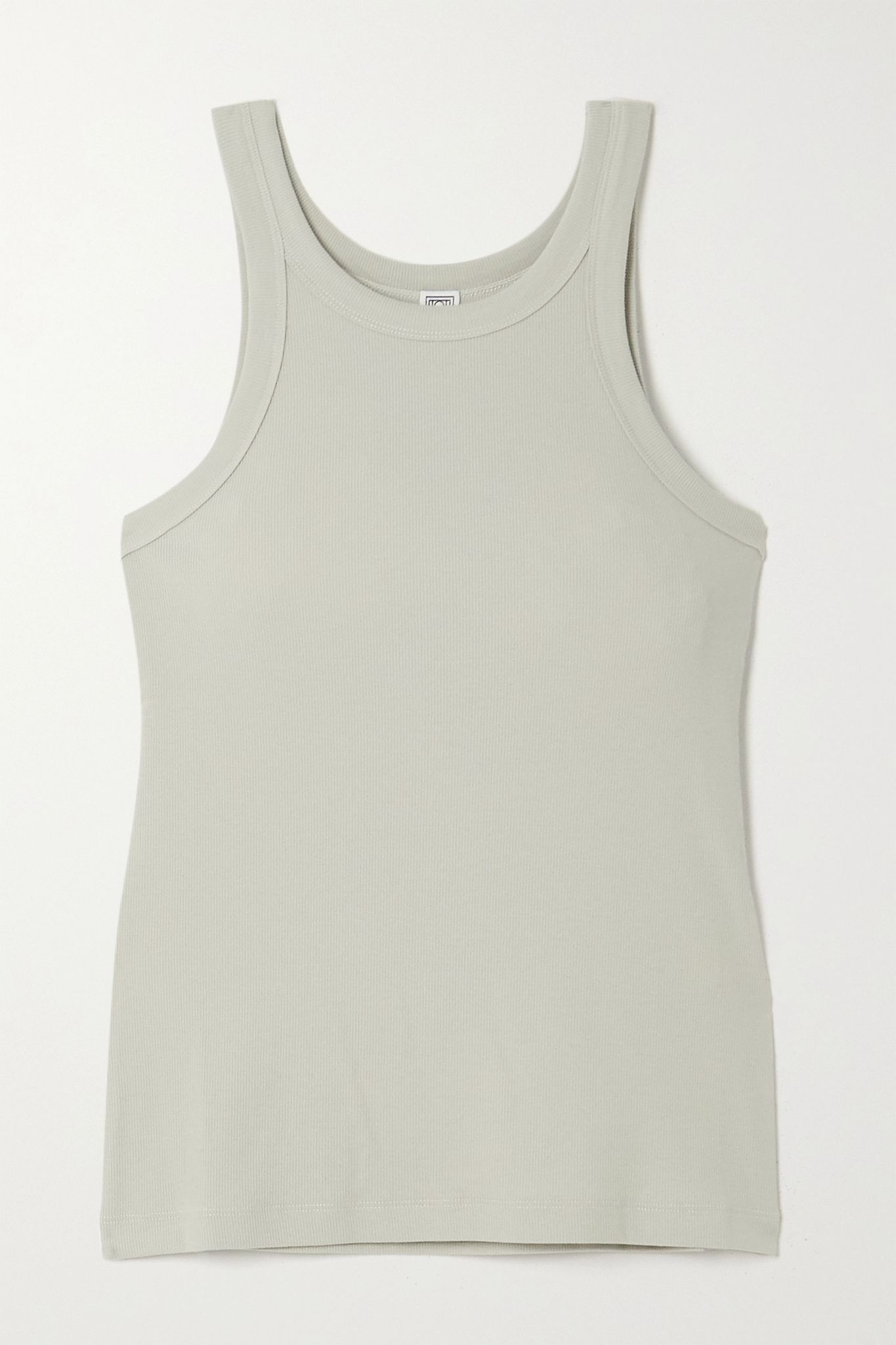 Espera ribbed stretch organic cotton-jersey tank - 1