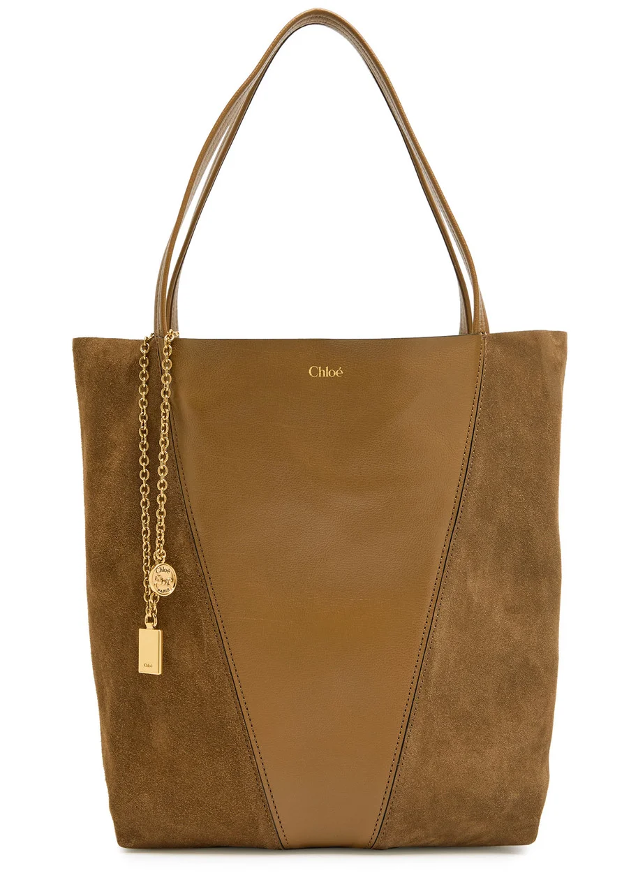 Chloe Spin Medium Panelled Suede Tote bag - 1