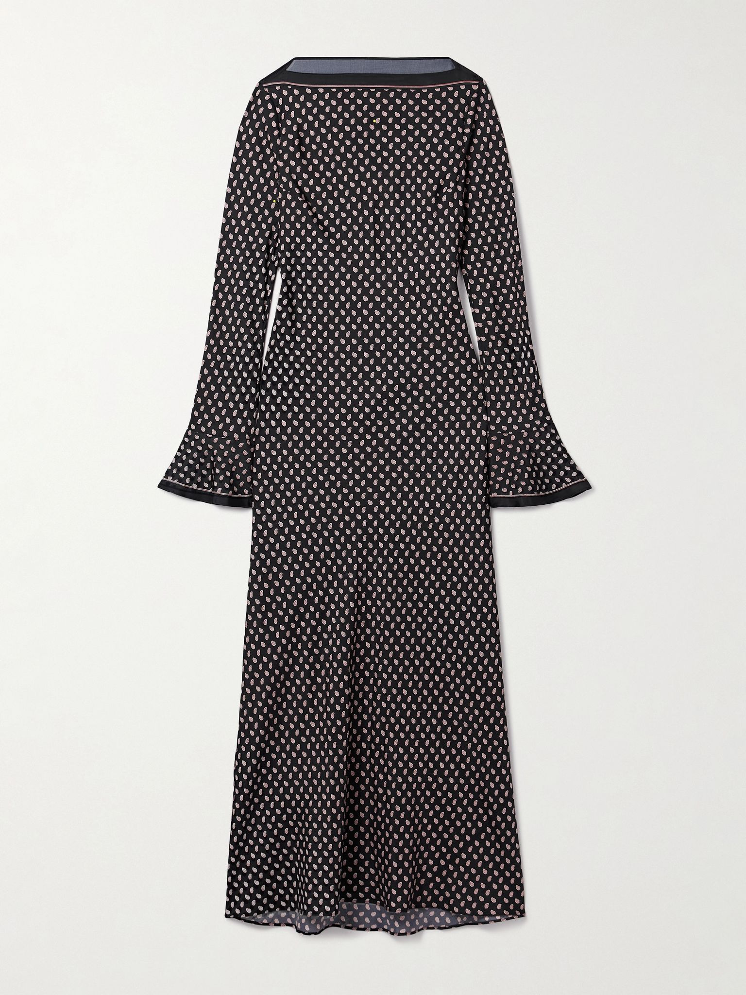 Davina paisley-print silk-blend twill midi dress Multi - 1