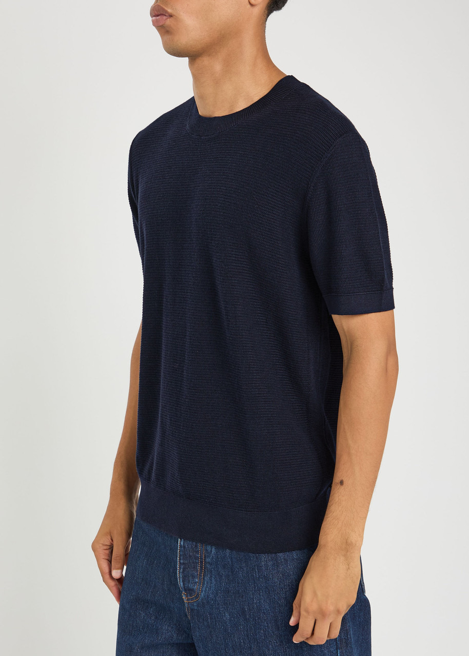 Boss Fine-knit Cotton-blend T-shirt - 2