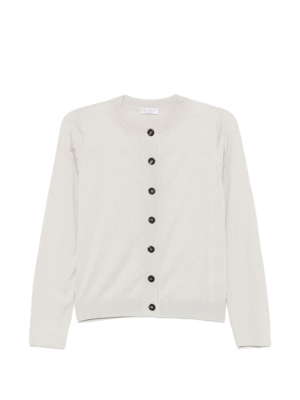 metallic-thread cardigan - 1