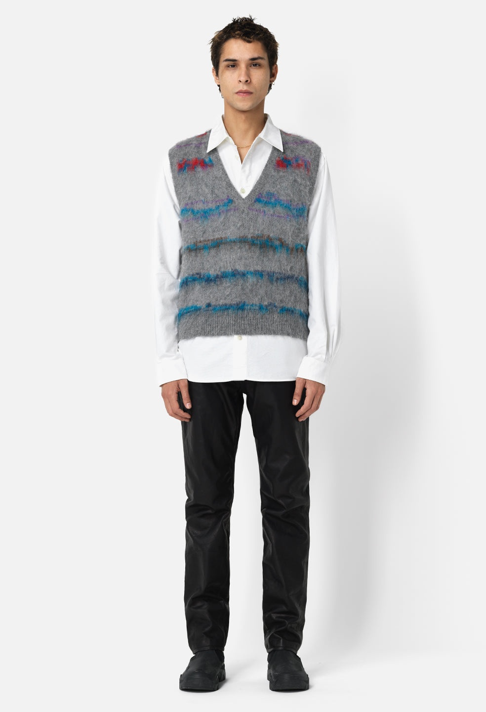 MOHAIR JACQUARD VEST - 3