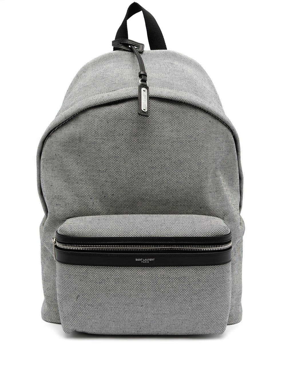 check-pattern cotton  backpack - 1