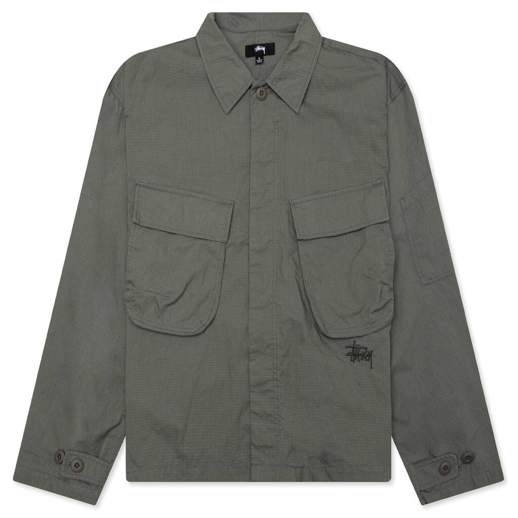 MILITARY L/S OVER SHIRT - OLIVE - 1