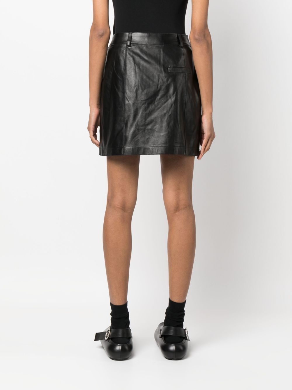 Rudens leather miniskirt - 4