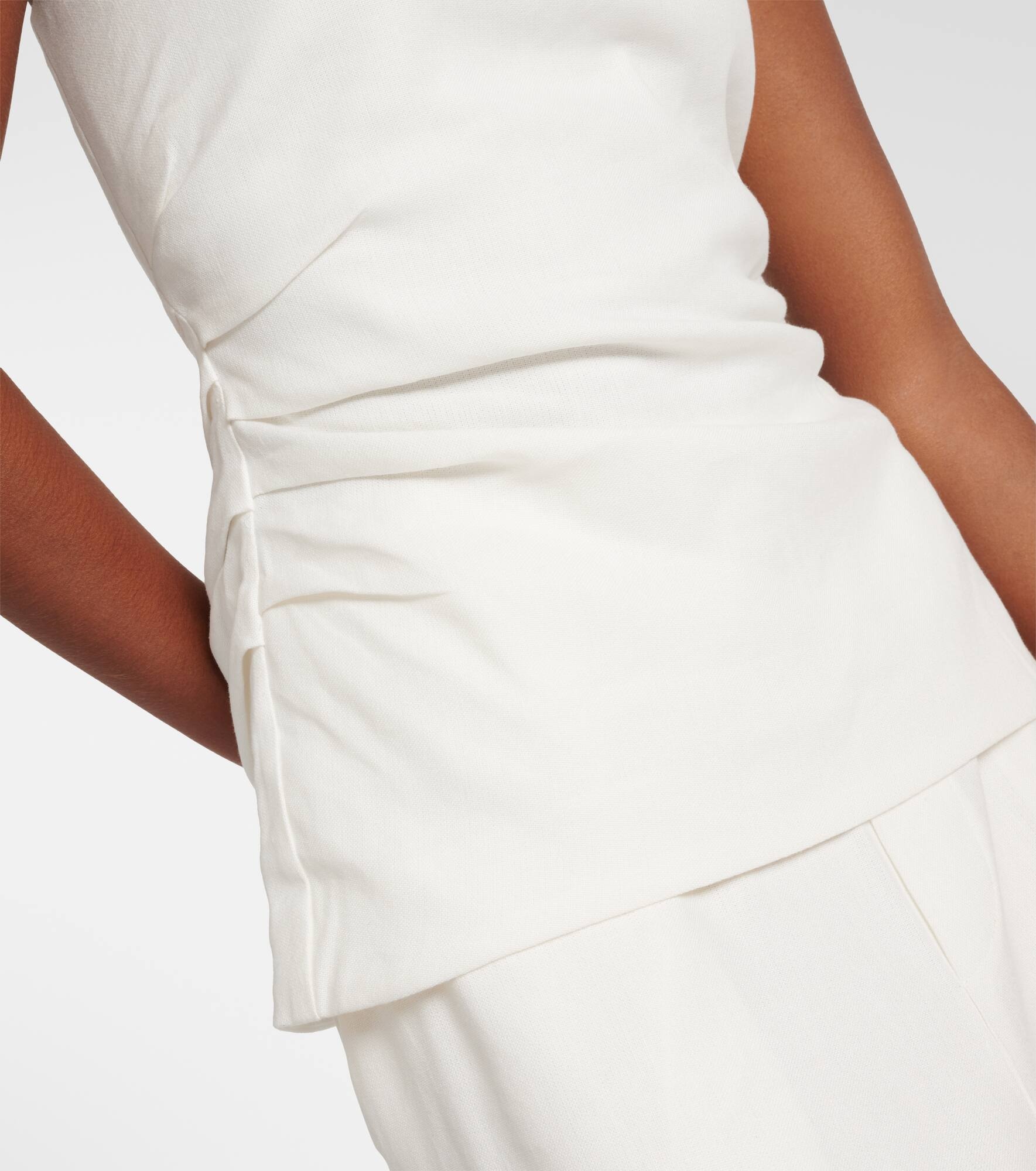 Dorian linen-blend tube top - 5
