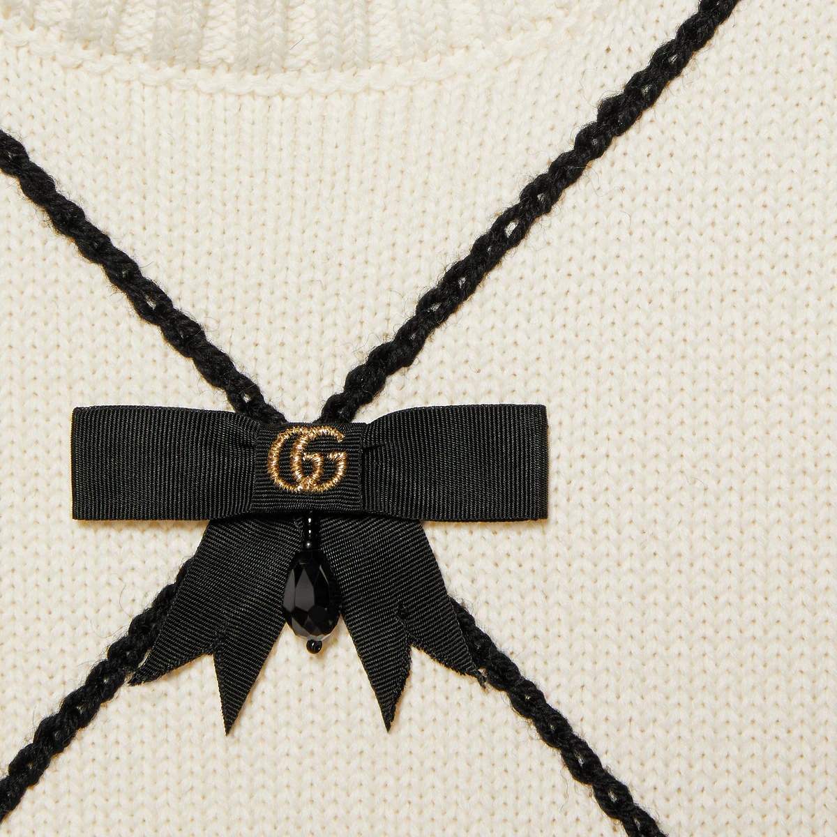 GG bows cotton vest - 6