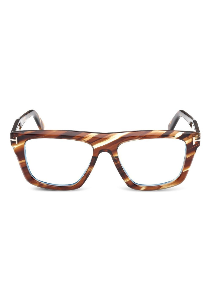 tortoiseshell square-frame glasses 1