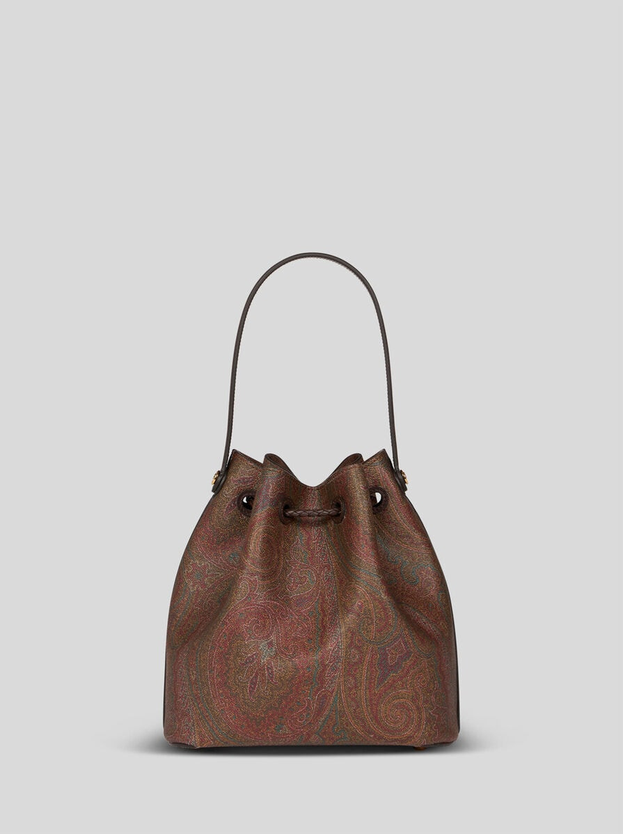 SMALL PAISLEY BUCKET BAG - 4